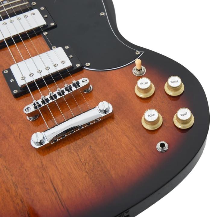 Actual product image VidaXL Jeanie (Electric guitar, Solid mahogany wood, Birch wood, Wood-based material)