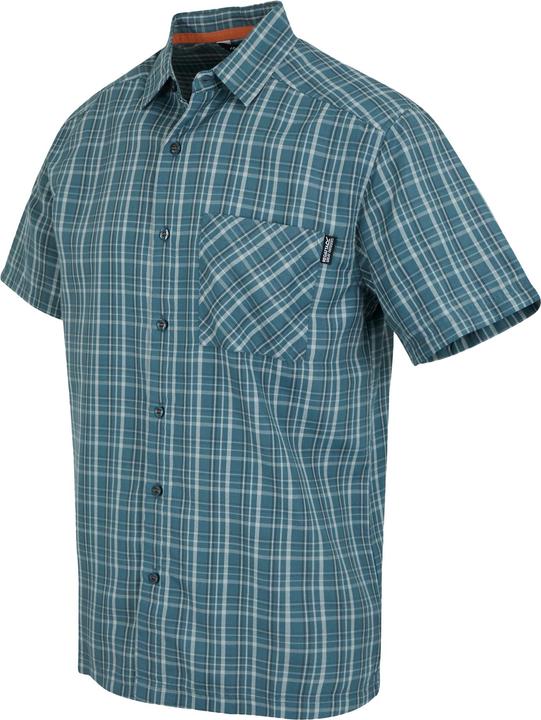 Actual product image Regatta Mens Mindano IX Checked Short-Sleeved Shirt (M)