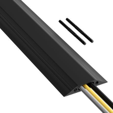 Actual product image Rs Pro Medium Duty Black Floor Cable Cover - 9m (Cable bridge, 900 cm)