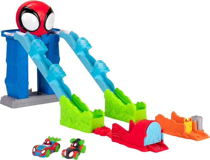 Actual product image Jazwares Spidey Metal Mega Jump Set