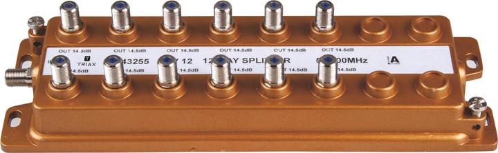 Produktbild Triax F-Verteiler 12fach 5-1000MHz 14dB brummentkoppel ACV 12 (Kabel Zubehör)