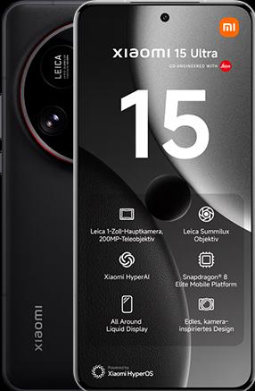 Produktbild Xiaomi 15 Ultra (512 GB, Black, 6.73", Dual SIM, 50 Mpx, 5G)