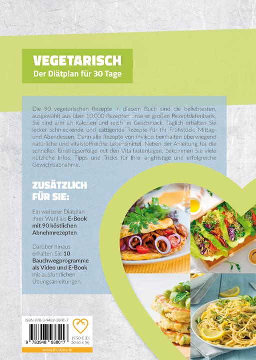 Immagine prodotto Vegetarische Diät - Ernährungsplan zum Abnehmen für 30 Tage (Tedesco, Peter Kmiecik, 2020)