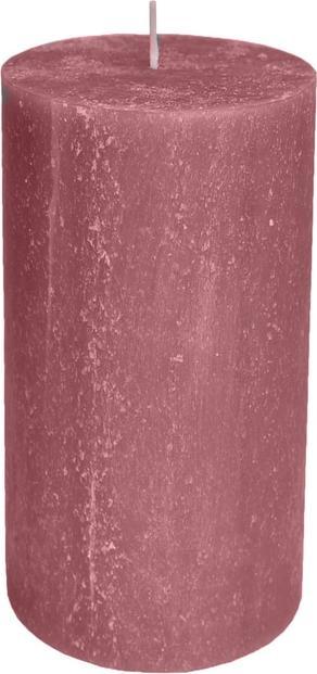 Produktbild müller Kerzen Stumpenkerze - Rustic - ca. 7 x 13 cm - altrosa (1 Stk.)