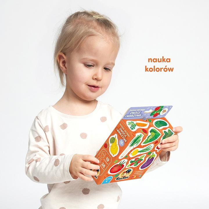 Actual product image Czuczu Paired jigsaw puzzle - fruit and vegetables (19 pieces)