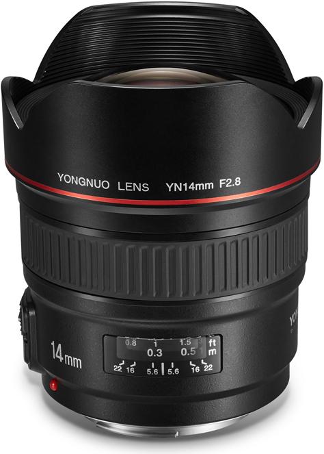 Yongnuo 14mm f/2.8 C Canon EF (Canon EF, Micro Four Thirds, APS-C / DX)