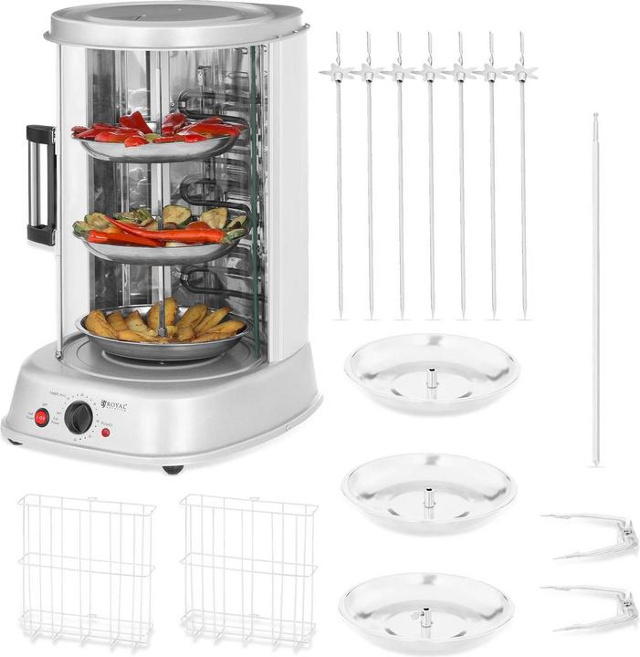 Produktbild Royal VKB Catering Verticale grill - 4-in-1 - 1.800 W - 31 L (1.80 kW)
