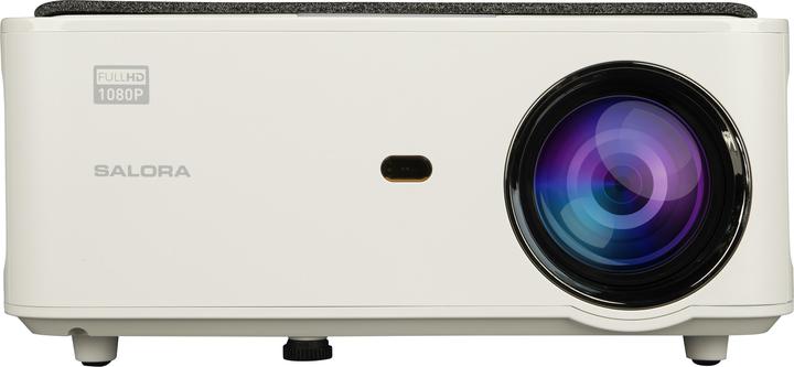 Salora - 51BFM3850, Proiettore LED Full HD 3800 lumen Miracast, grijs (Full HD, 320 lm)