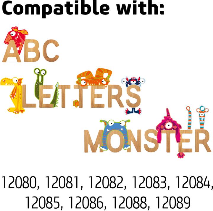 Actual product image small foot ABC letters J