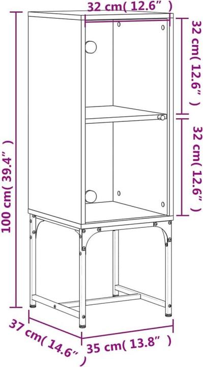 Actual product image VidaXL Shanata (37 x 35 x 100 cm)