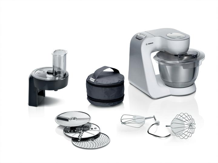 Bosch Hausgeräte Series 4, Food processor, MUM 5, 1000 W, white, silver, MUM58210 (1000 W)