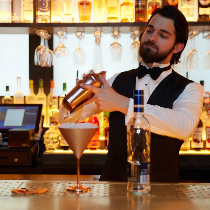 Actual product image Oak & Steel Cocktail set of 10 rose gold stainless steel (Cocktail set)