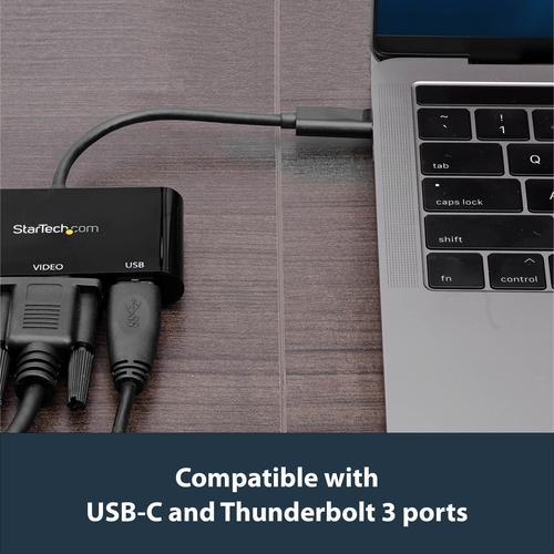 Actual product image StarTech USB-C to VGA Multifunction Adapter (USB-C, 1 Ports)