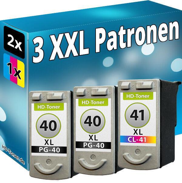 Produktbild Druckfuxx SET TINTE PATRONEN REFILL für CANON 2x PG40+CL41 PIXMA IP2500 IP2600 M