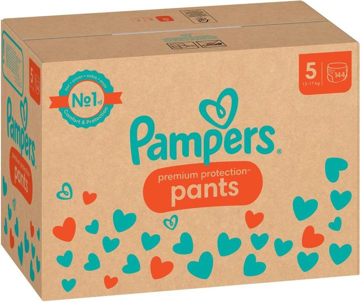 Produktbild Pampers Premium Protection Pants (Gr. 5, Monatsbox, 144 Stück)
