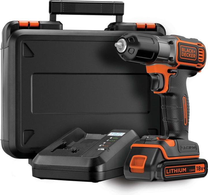Actual product image Black & Decker 18V cordless drill Autosense (Rechargeable battery operated)