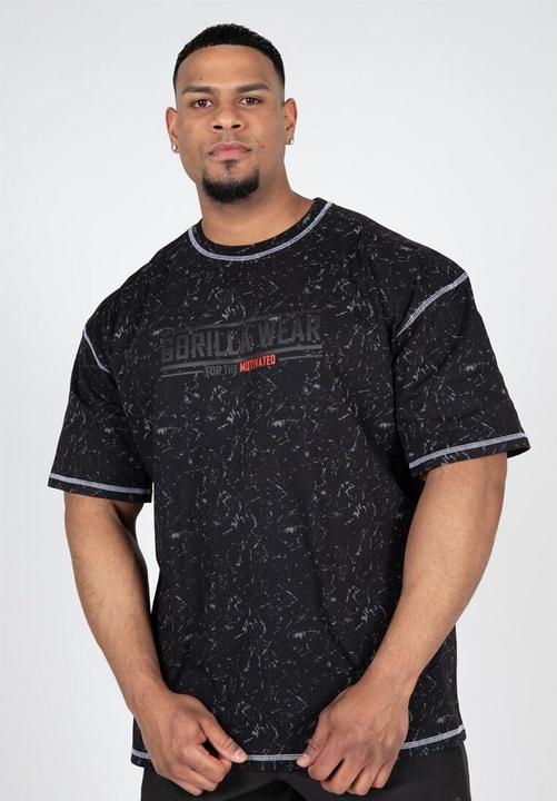 Immagine prodotto Gorilla Wear Maglietta Saginaw oversize - Nero Fuso (XXL)