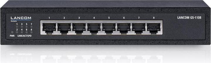Actual product image Lancom Systems GS-1108P Unmanaged 8-Port Gigabit Ethernet Switch (8 Ports)