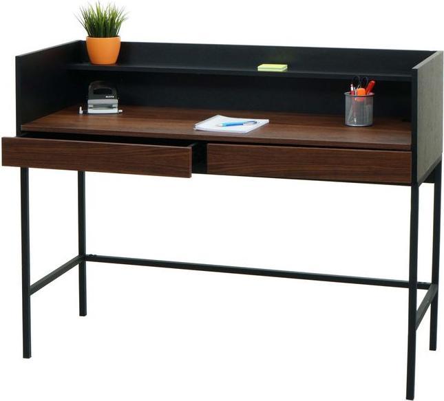 Produktbild Mendler Schreibtisch HWC-J79, 120x50x99cm Holz Metall, Walnuss-Optik