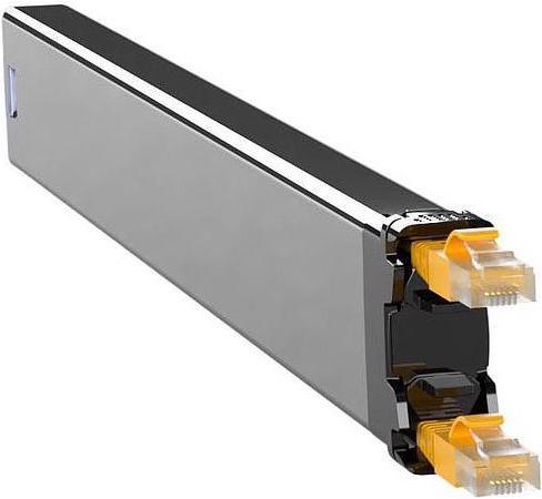 PATCHBOX Slimpatchkabel Kassette 365, STP, 0.8m Gelb (STP, CAT6, 0.80 m)