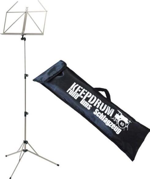 Produktbild K&M 100-5 Notenständer Nickel mit Tasche