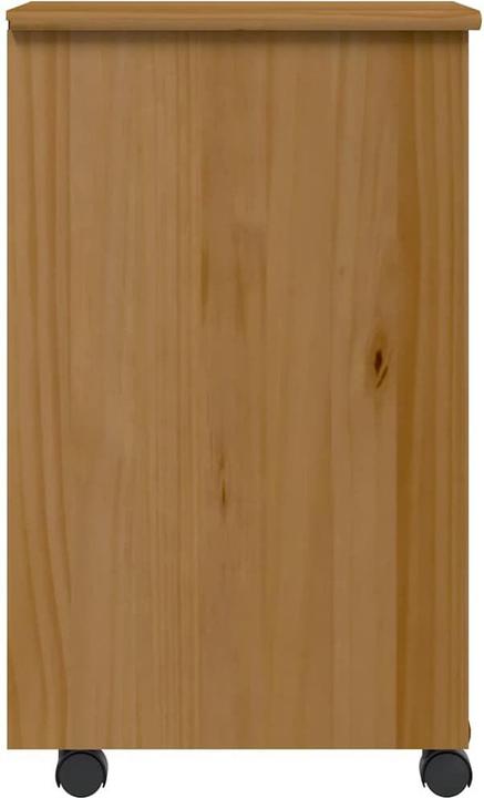 Actual product image VidaXL Rollschrank mit Schubladen MOSS Honigbraun Massivholz Kiefer