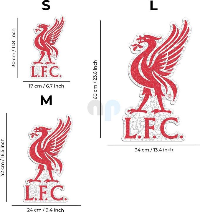 Produktbild Iconic Liverpool FC - Logo Liver Bird - Holz Puzzle Grösse L (500 Teile) (500.27 Teile)