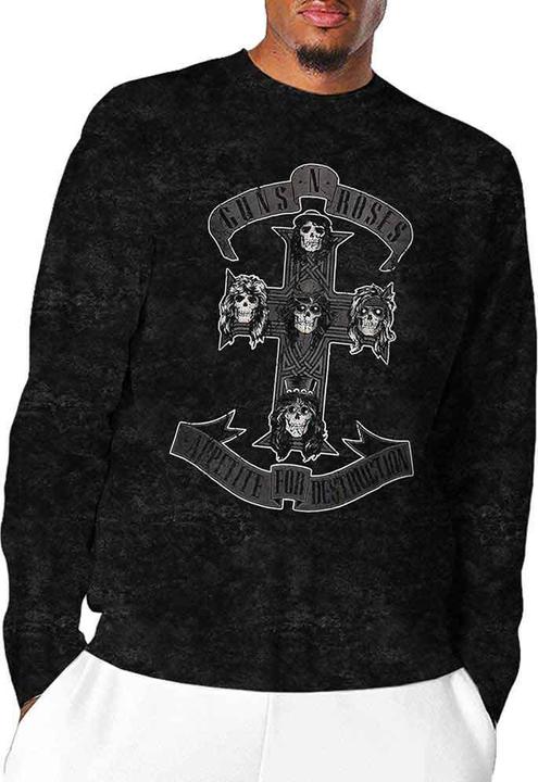 Guns N Roses Monochrome Cross Wash (Longsleeve)