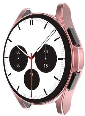 Actual product image Cover-Discount Galaxy Watch 4 46mm - Rubber Protection Case pink