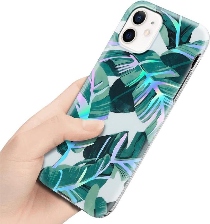 Actual product image Cadorabo IMD TPU Colorful Flowers & Leaves Cover (Realme 12 Pro+, Apple iPhone 12)