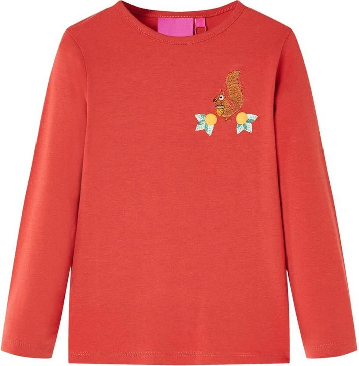 Immagine prodotto VidaXL Camicia da bambino a maniche lunghe rosso scuro 140,Materiale: 95 % cotone (140)