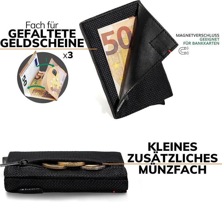 Image du produit Guggiari Kartenetui mit RFID-Schutz und Münzfach