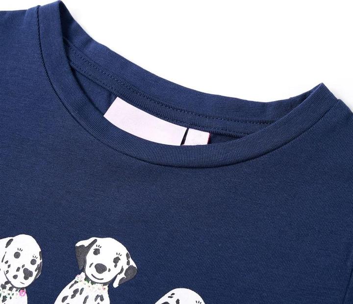 Image du produit VidaXL T-shirt enfant bleu marine 128,Matière : 95% coton. 5 (128)