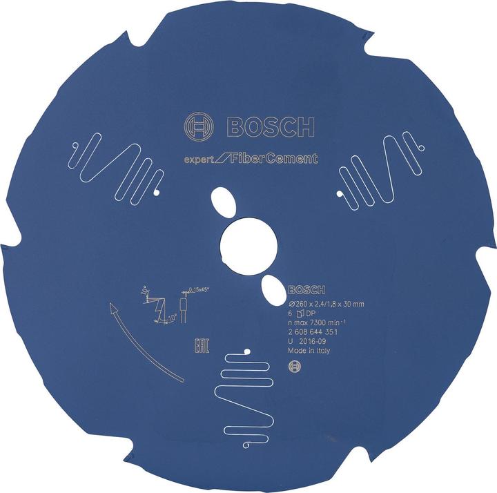 Produktbild Bosch Professional Zubehör Kreissägeblatt Expert for Fibre Cement, 260 x 30 x 2,4 mm, 6