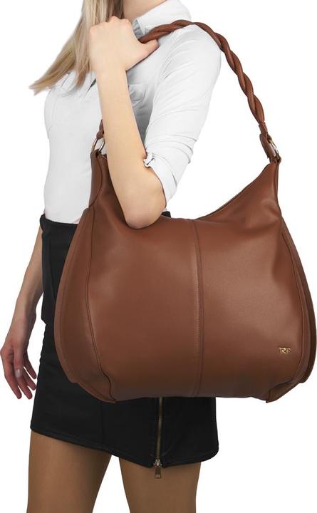 Actual product image Riccardo Ferducci Handbag, LED light compartment, Bellini