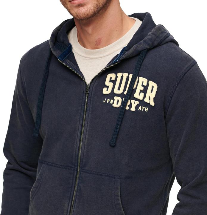 Produktbild Superdry Sweatjacke Casual Bequem sitzend Vintage Athletic Zip Hoodie (XL)