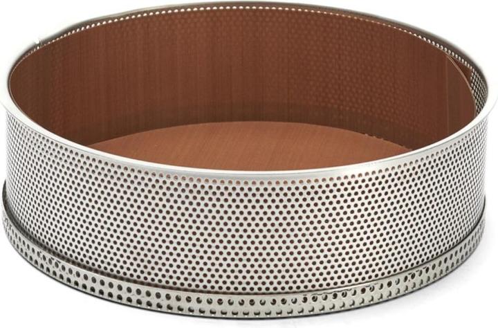 Immagine prodotto de Buyer Tortiera In Acciaio Inox Forata Abn. Fondo 24x6,5 (25.50 cm)