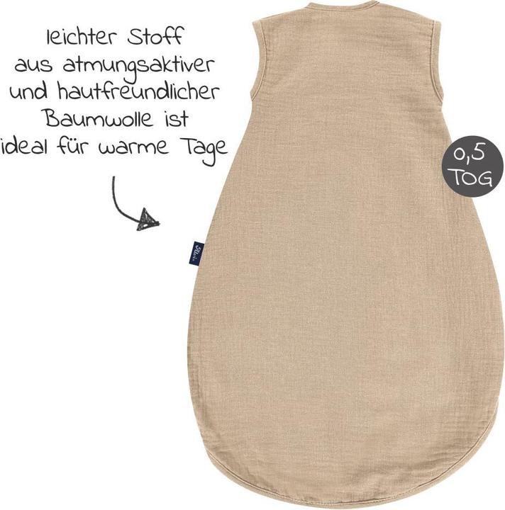Produktbild Alvi Schlafsäcke Sommer-Schlafsack Sommertraum Light Mull - GRATIS (70 cm, 0.5 TOG)