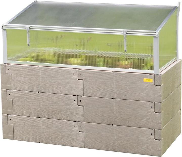 Produktbild Juwel Hochbeet Timber Kombi-Set Kunststoff 130 x 90 x 60 cm grau