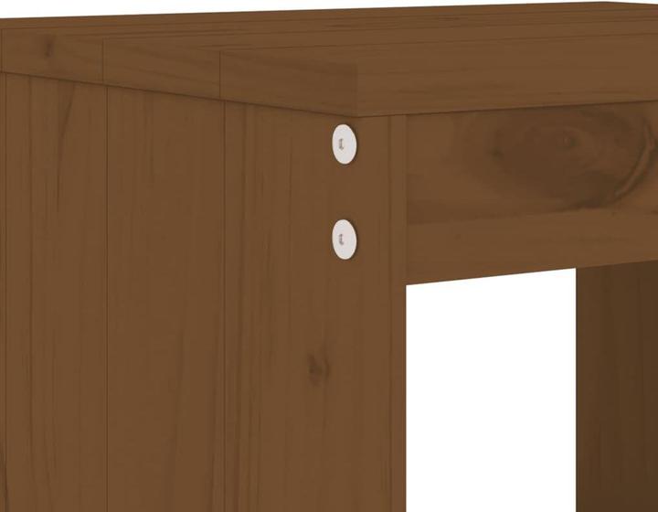 Produktbild VidaXL 17-tlg. Garten-Essgruppe Honigbraun Massivholz (100 cm)