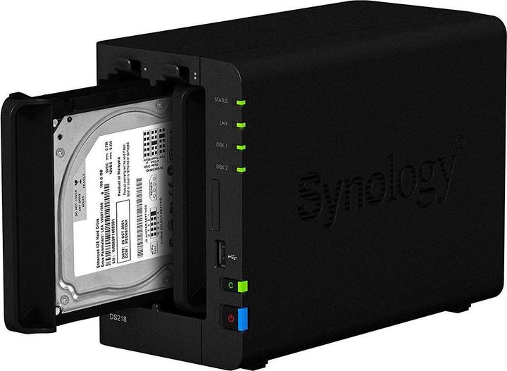 Produktbild Synology Ds218 (2 x 4 TB, WD Red Plus)