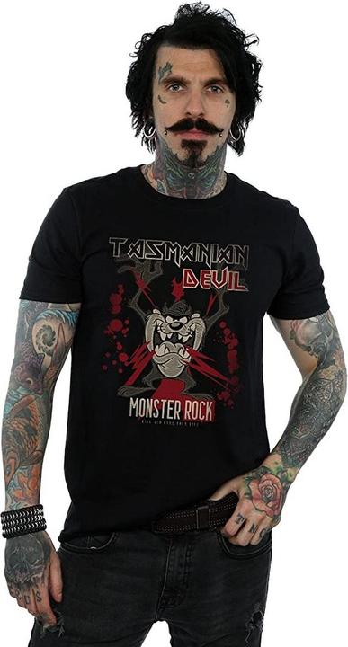 Immagine prodotto Looney Tunes Maglietta in cotone Monster Rock Tasmanian Devil Uomo (M)