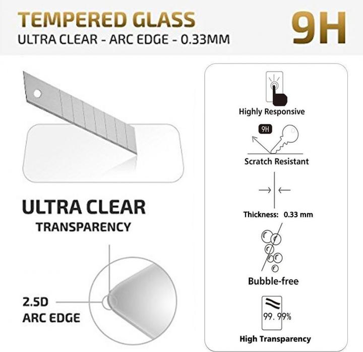 Image du produit Screenguard Motorola Moto G6 Plus Film de protection en verre blindé Case Friendly Design (1 pièce(s), Motorola Moto G6 Plus)
