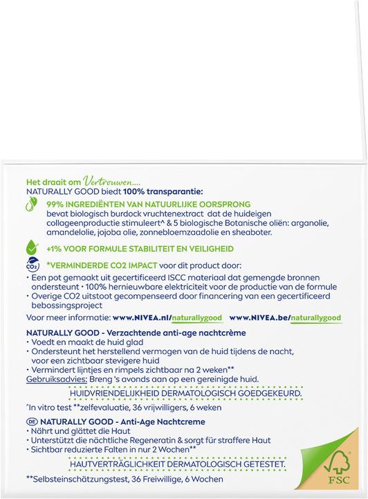 Actual product image NIVEA Naturally Good (50 ml, Night cream)