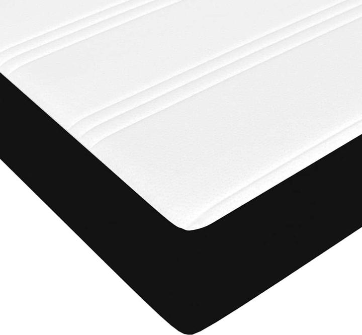 Produktbild VidaXL Ottoman-Bett mit Matratze Schwarz 140x200 cm Stoff (140 x 200 cm)