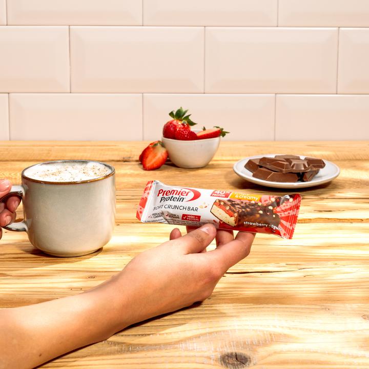 Produktbild Premier Protein Soft Crunch Bar 40% Protein (Joghurt, Erdbeere, 12 Stk., 480 g)