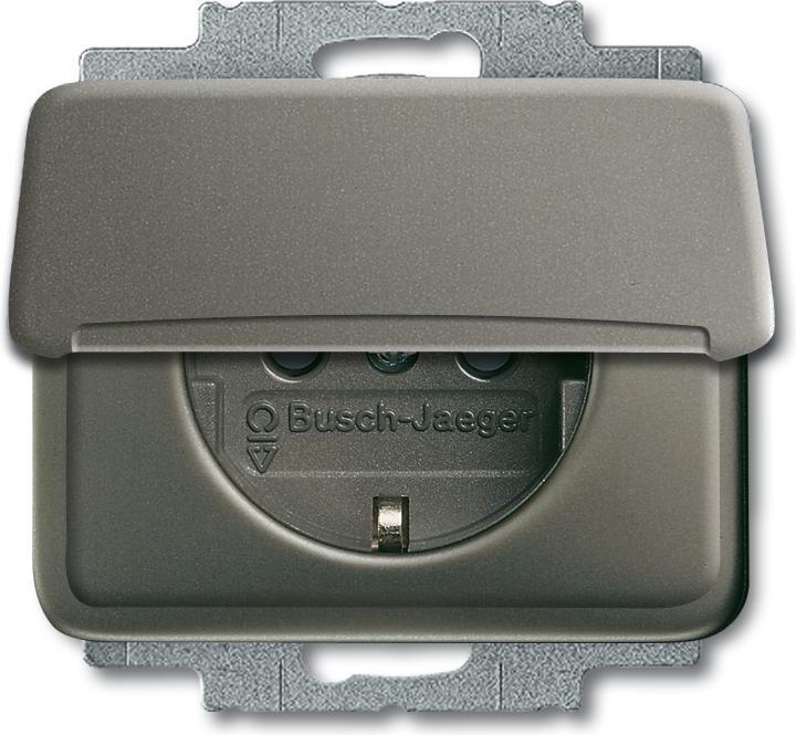 Produktbild Busch-Jaeger 4011395218402 Steckdose Typ F Grau (2018-0-0695)