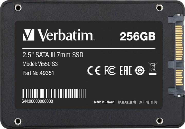 Image du produit Verbatim Vi550 S3 (256 Go, 2.5")