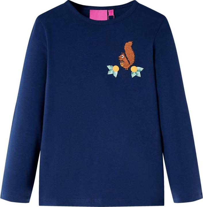 Immagine prodotto VidaXL Camicia da bambino a maniche lunghe blu navy 116,Materiale: 95 % cotone (116)