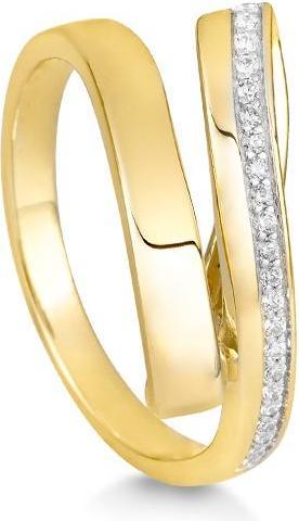 Image du produit Breuning BAGUE - BRILLE. 0,121 Ct. H/si (55, Or 585/14 K)